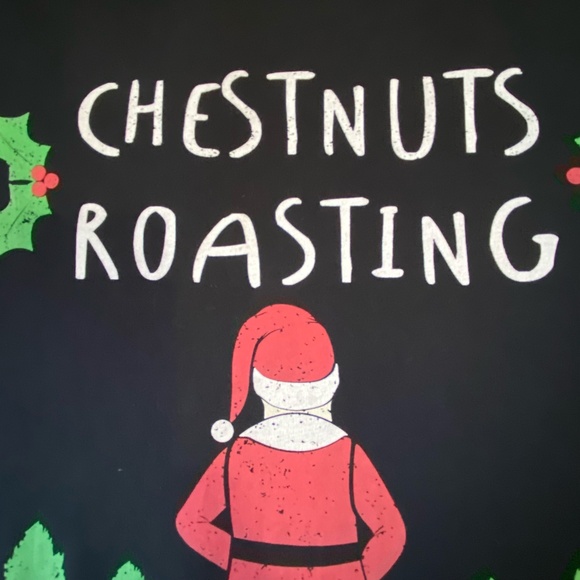 Distillery Apparel Mens Black Cotton Festive Funny Holiday T-Shirt- Sz-L - Picture 3 of 12